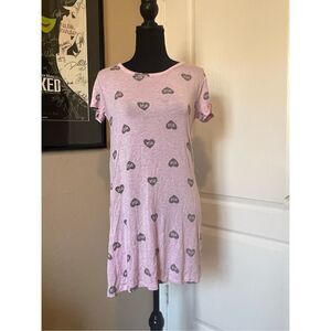 BEBE pink sleepwear dress with cutout in back
